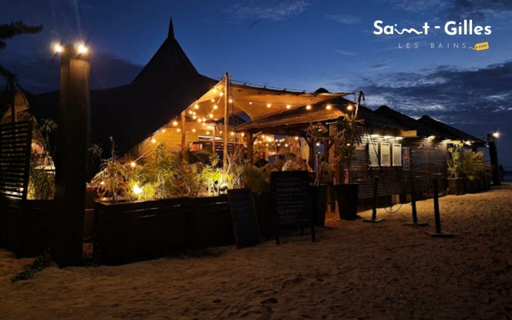 Sauvage Plage, restaurant à Saint-Gilles Les Bains : Façade