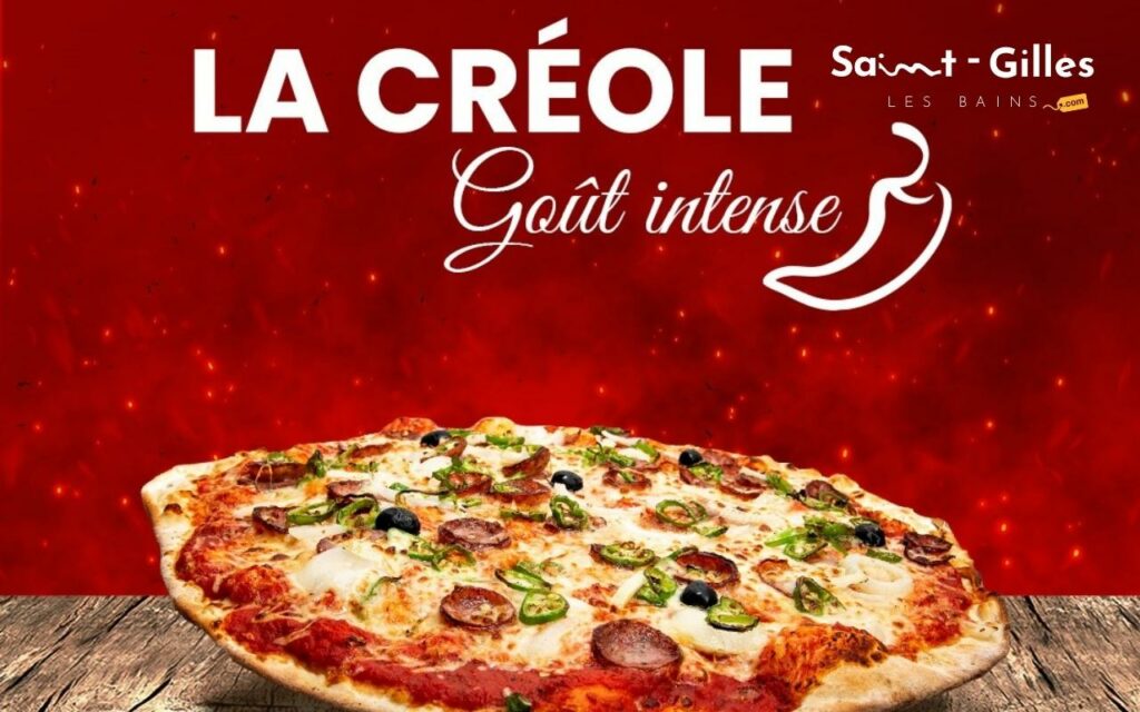 Pizza créole : Mio Pizza à Saint-Gilles Les Bains