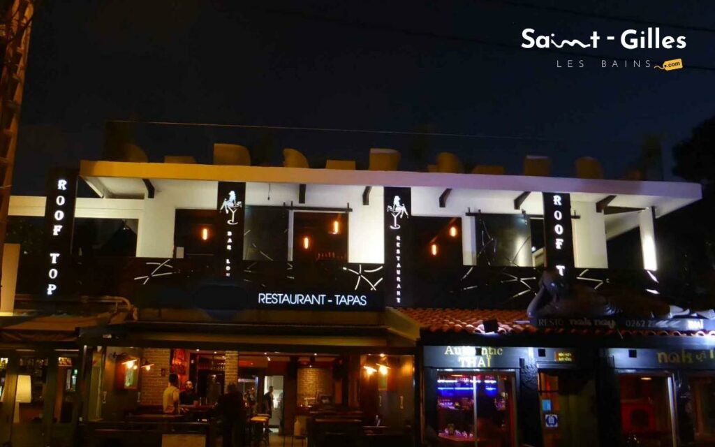 Le Rooftop : Façade restaurant à Saint-Gilles Les Bains à La Réunion