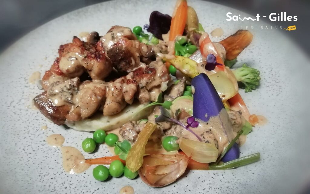 Plat au bistrot de Pépé Gentil à La Réunion, Saint-Gilles Les Bains