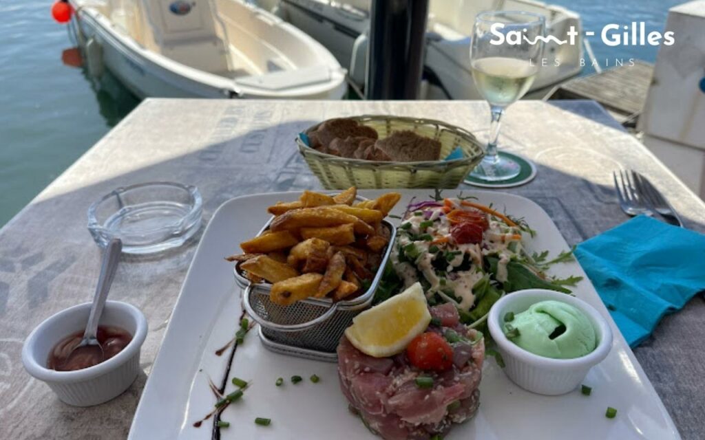 Repas du restaurant La Voile Blanche à Saint-Gilles Les Bains à La Réunion
