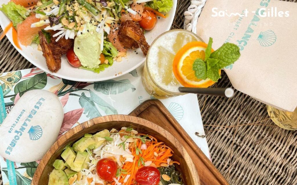 Repas du restaurant Les Balançoires à Saint-Gilles Les Bains à La Réunion