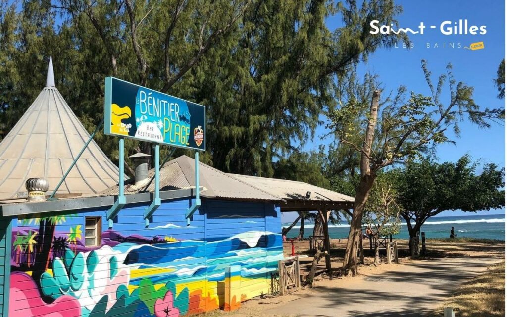 Snack Bar extérieur à La Réunion sur la plage de l'Ermitage : Le Bénitier Plage