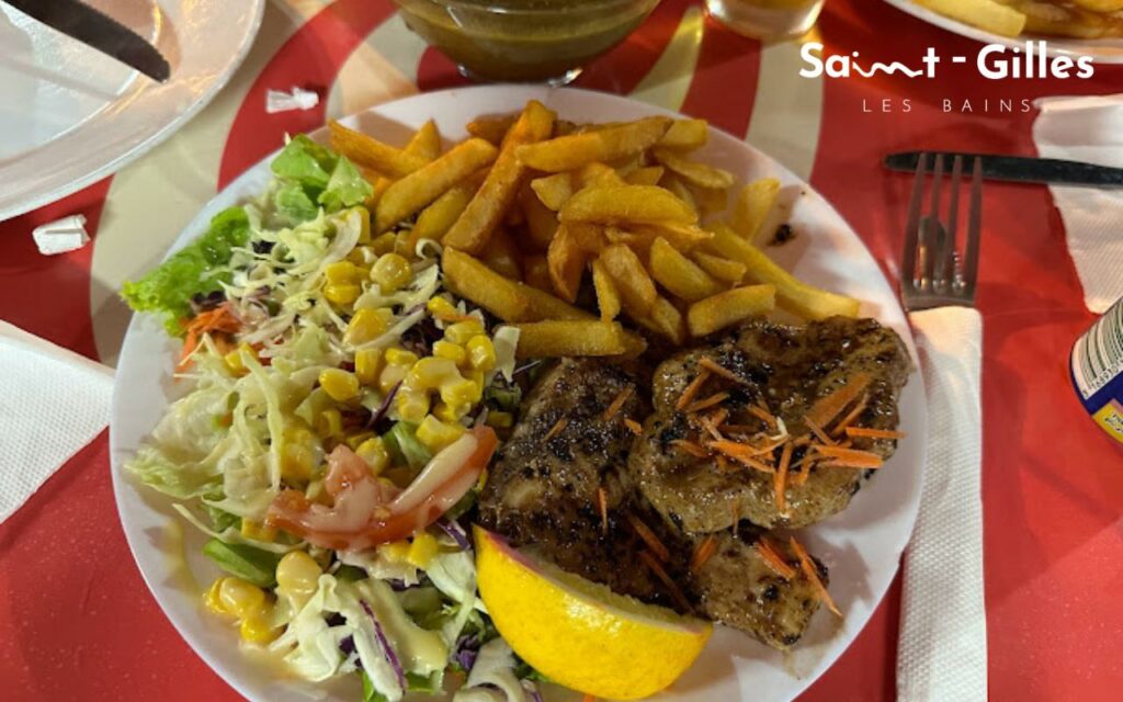 Repas du restaurant Chez Herbert à Saint-Gilles Les Bains à La Réunion