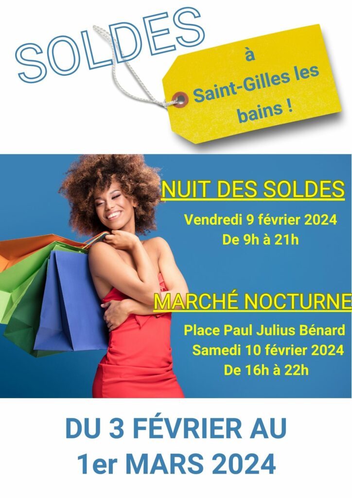 Les soldes débarquent à Saint-Gilles les Bains !