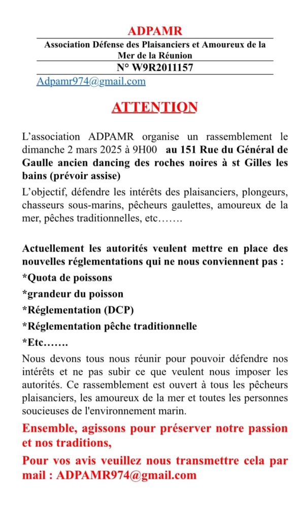 Rassemblement à Saint-Gilles les Bains de l'ADPAMR