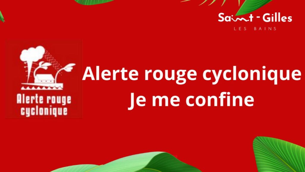 Alerte rouge cyclone à La Réunion