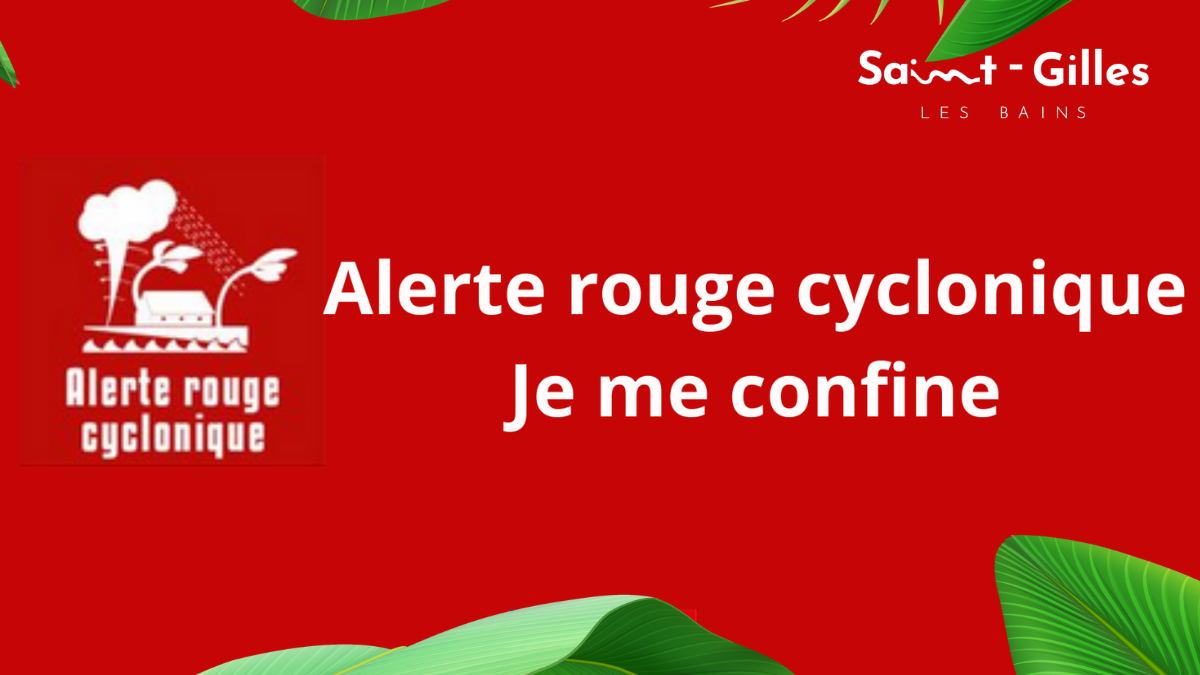 Alerte rouge cyclone à La Réunion