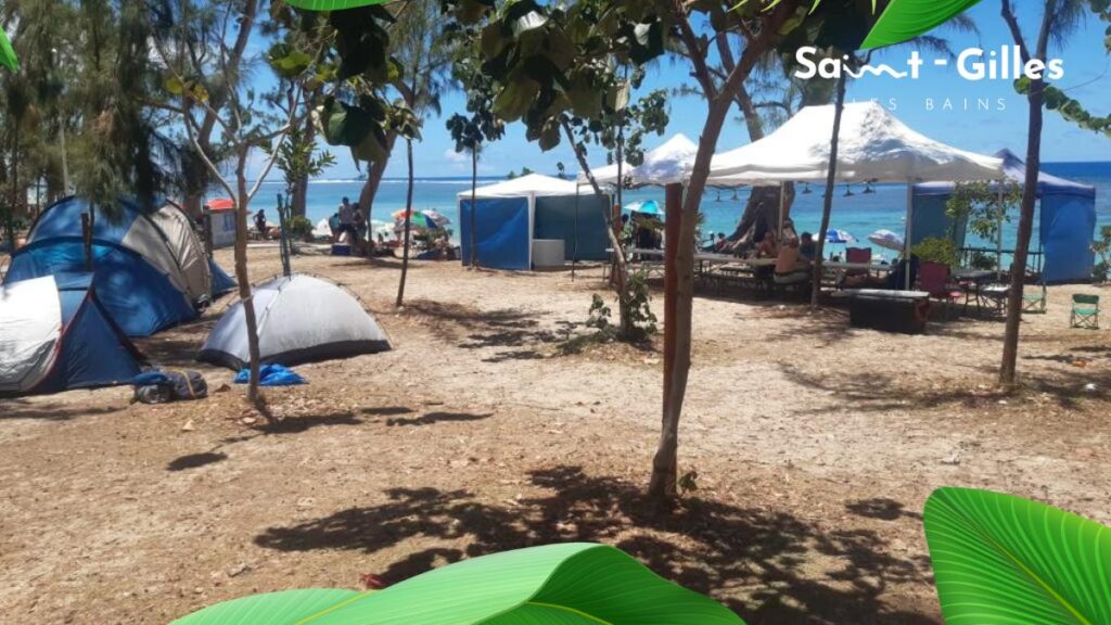 plage de Trou d'eau occupée