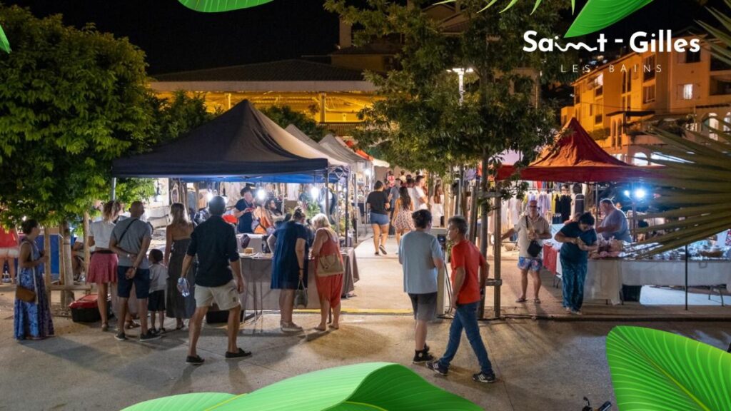 Marché nocturne de Saint-Gilles les Bains