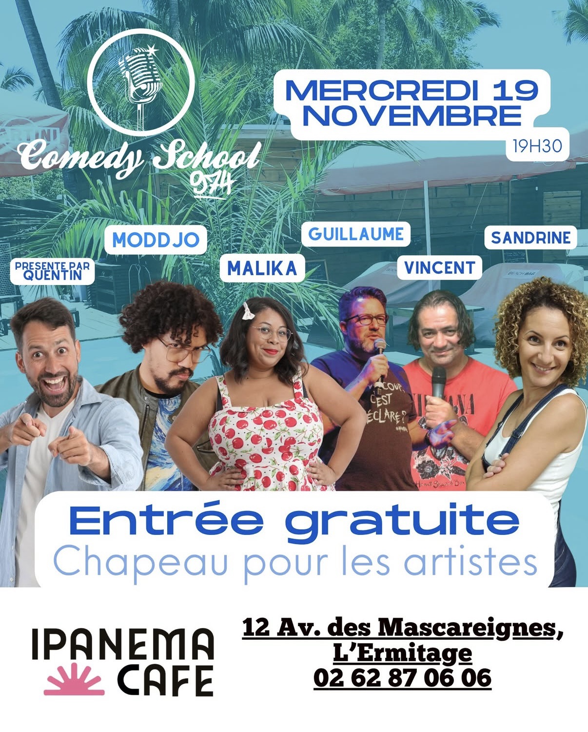 Soirée Comedy School 974